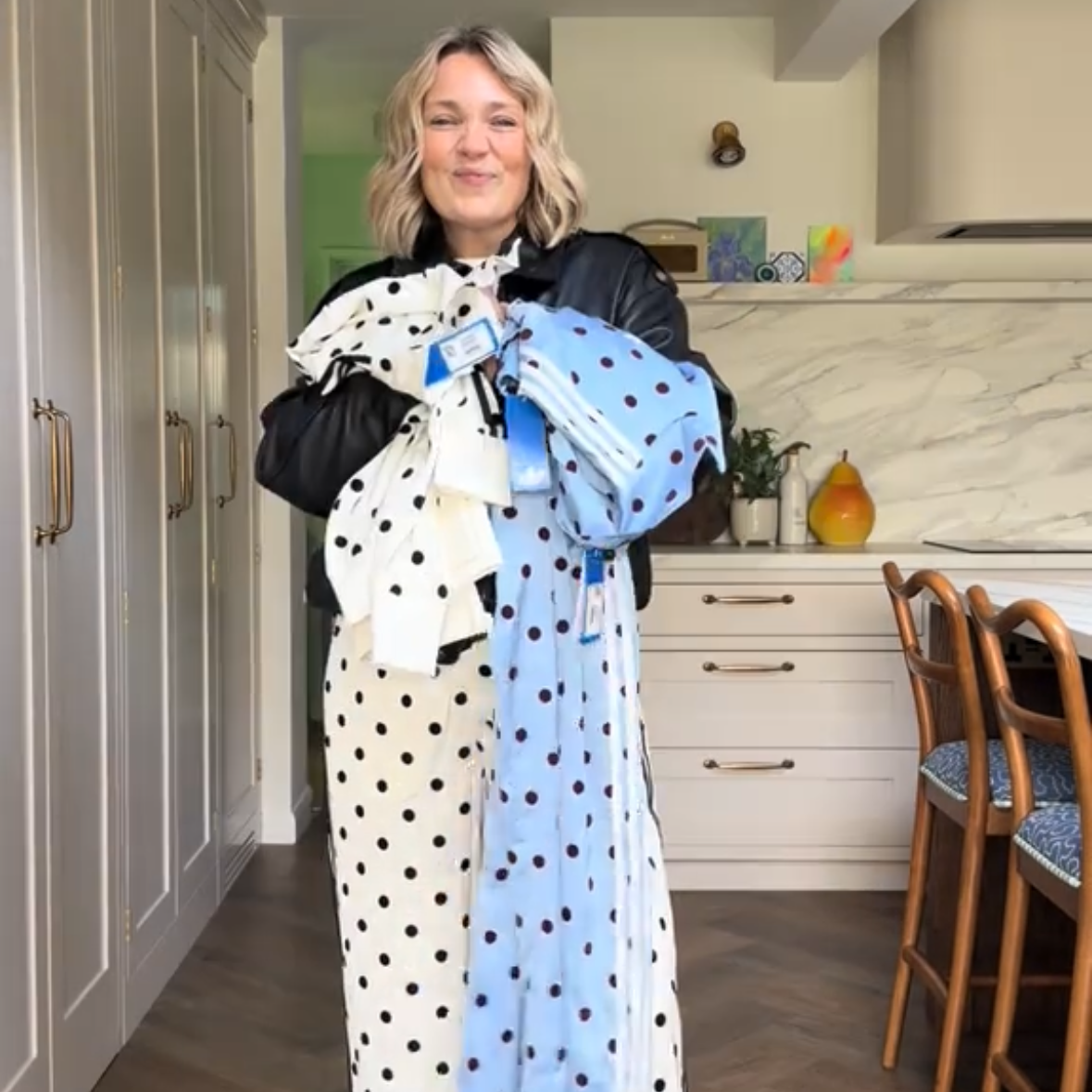 Polka Dot Striped Set Full Set - 2 pieces