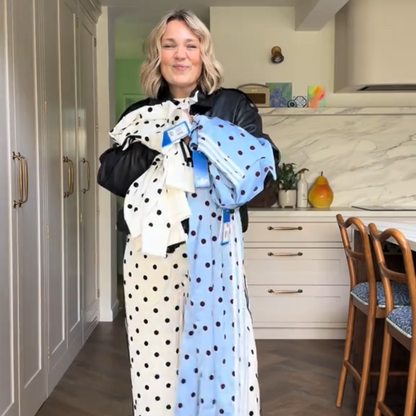 Polka Dot Striped Set Full Set - 2 pieces